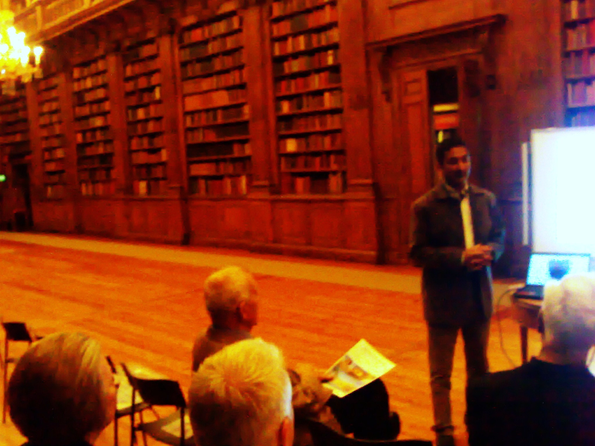 Sameh Egyptson in lecture at the royal Stockholm Palace
